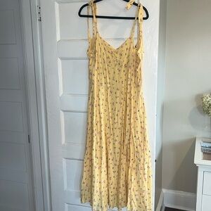 Bardot yellow floral dress